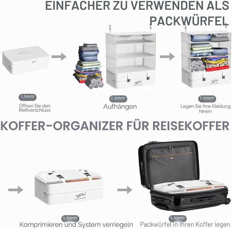 FANCYOU Packwürfel-Set Organizer XL