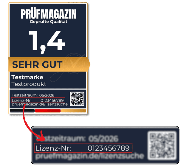 “Prüfmagazin-Testsiegel,