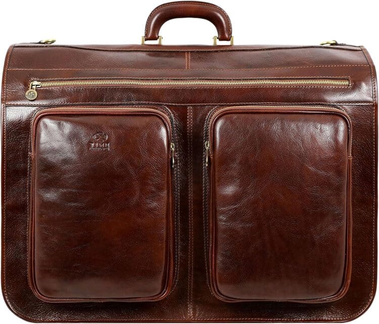 Time Resistance Leder Kleidersack Duffel